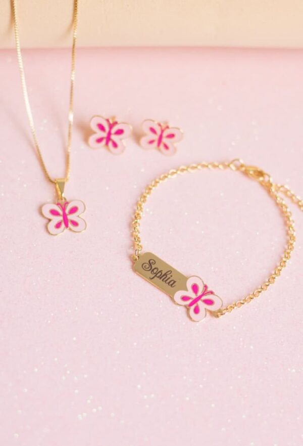 kit Colar , pulseira e brinco (semijoia )