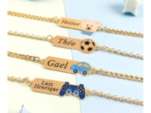 Pulseira Infantil Masculina com personagem (Semijoia)