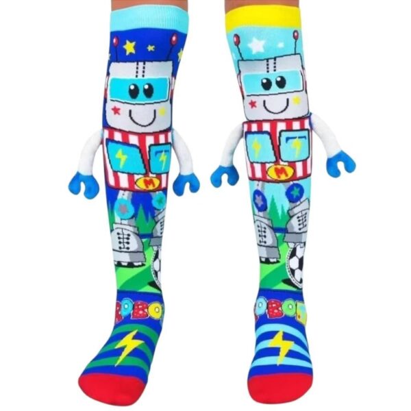 Meia Divertida Robô 3d