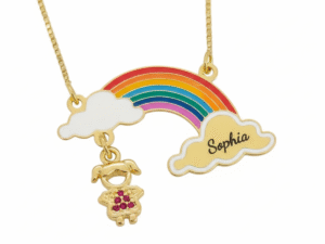 Colar infantil Arco-iris (Semijoia)